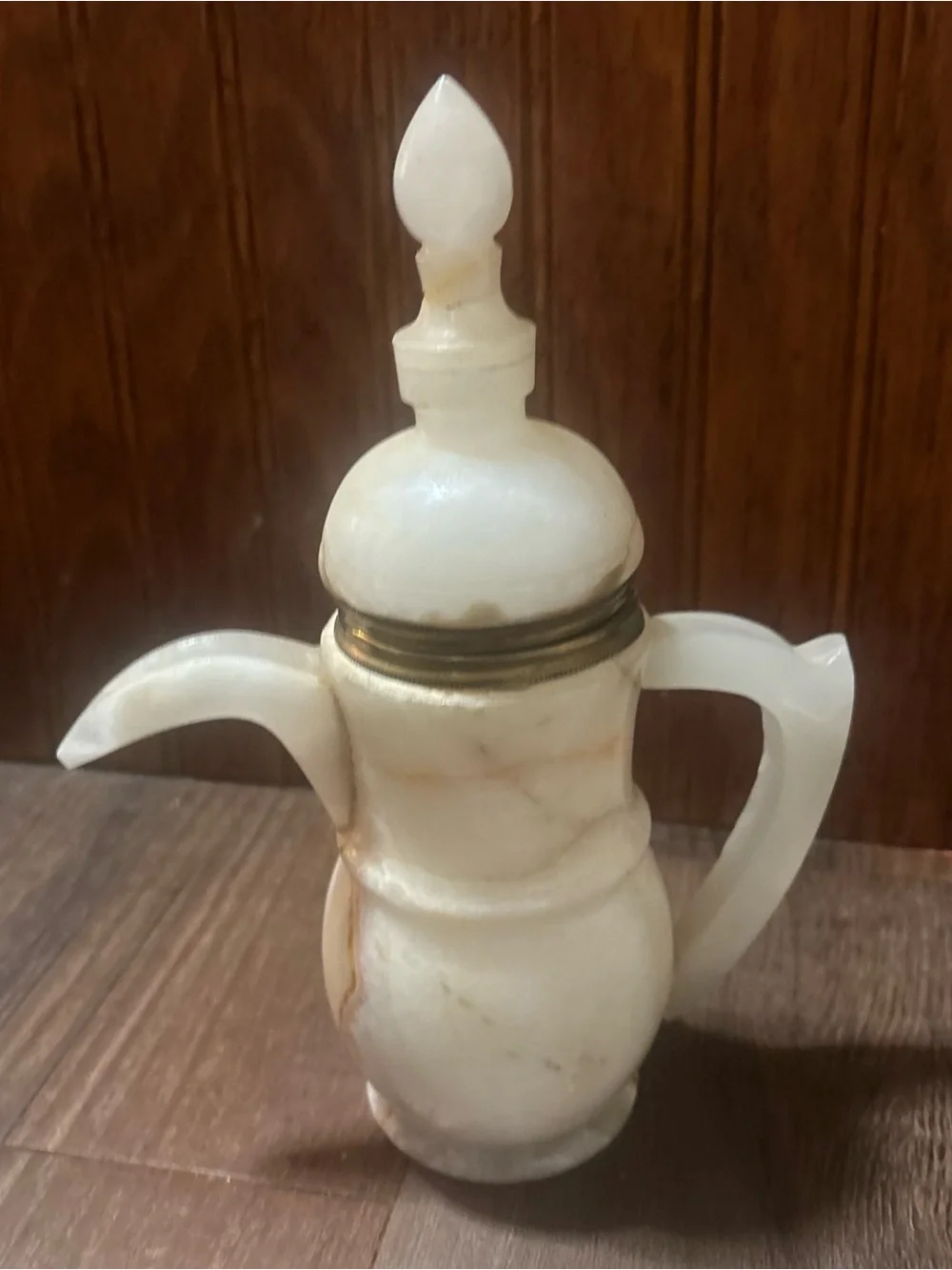 White Marble Look Decorative Coffee Pot - Home Kitchen Accent